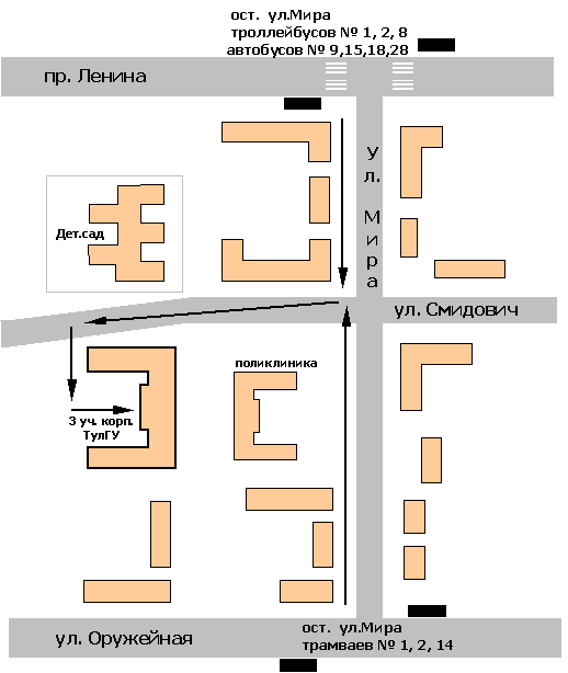 Карта корпусов тула тулгу